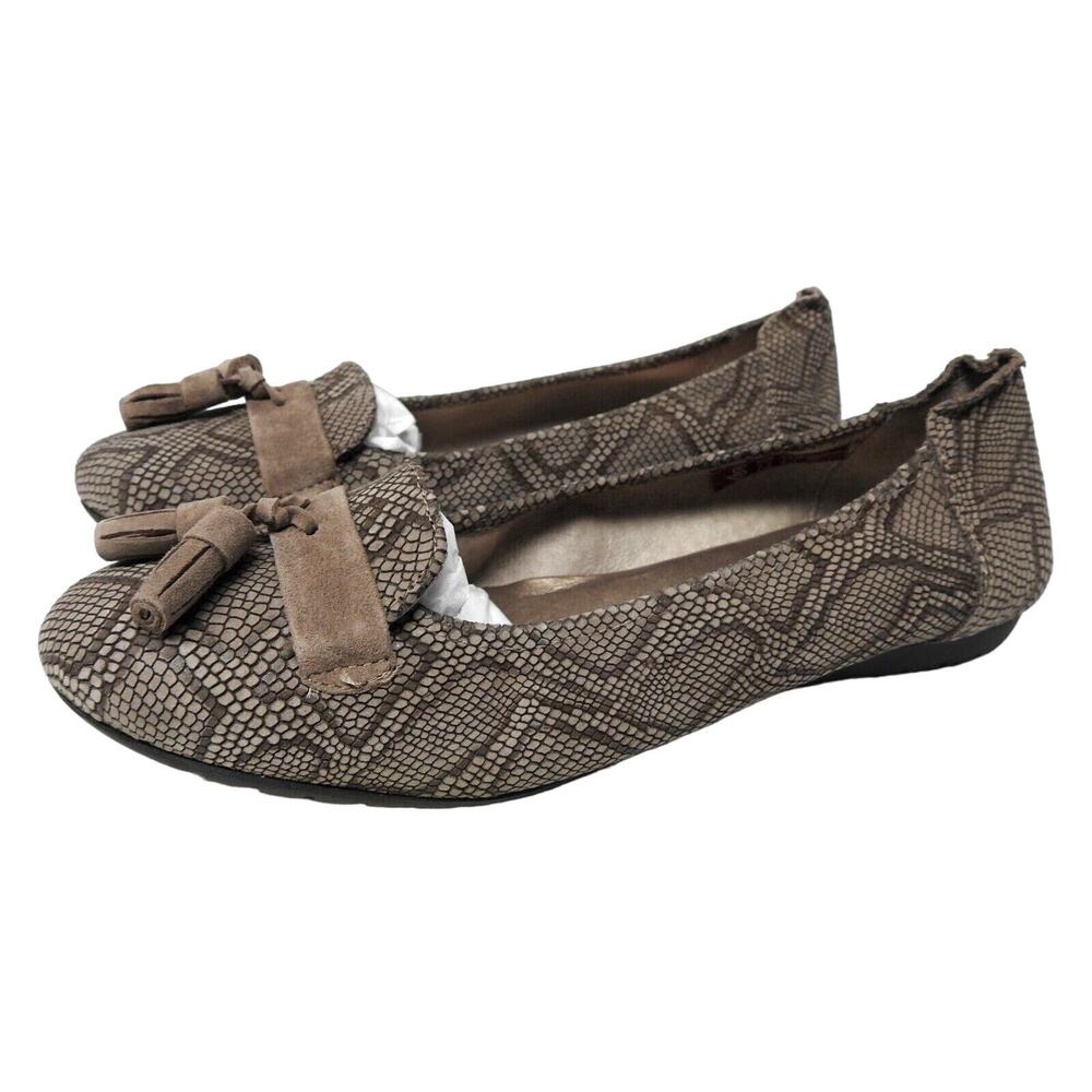Sabrinas London women's size 39 8 M ballet flats slip on comfort shoes leather b